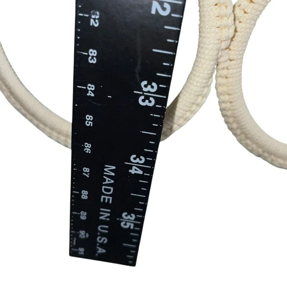 IKEA Komplement Tie‎ Scarf Hanger 28 Belt Organizer Rack Holder Cream Macrame